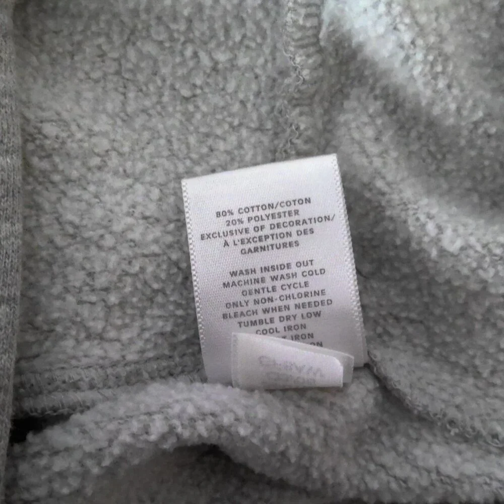 Old Navy Gray Onesie Sweatshirt Hoodie Zip Up Rock n Crawl EUC Sz 6-12 mo